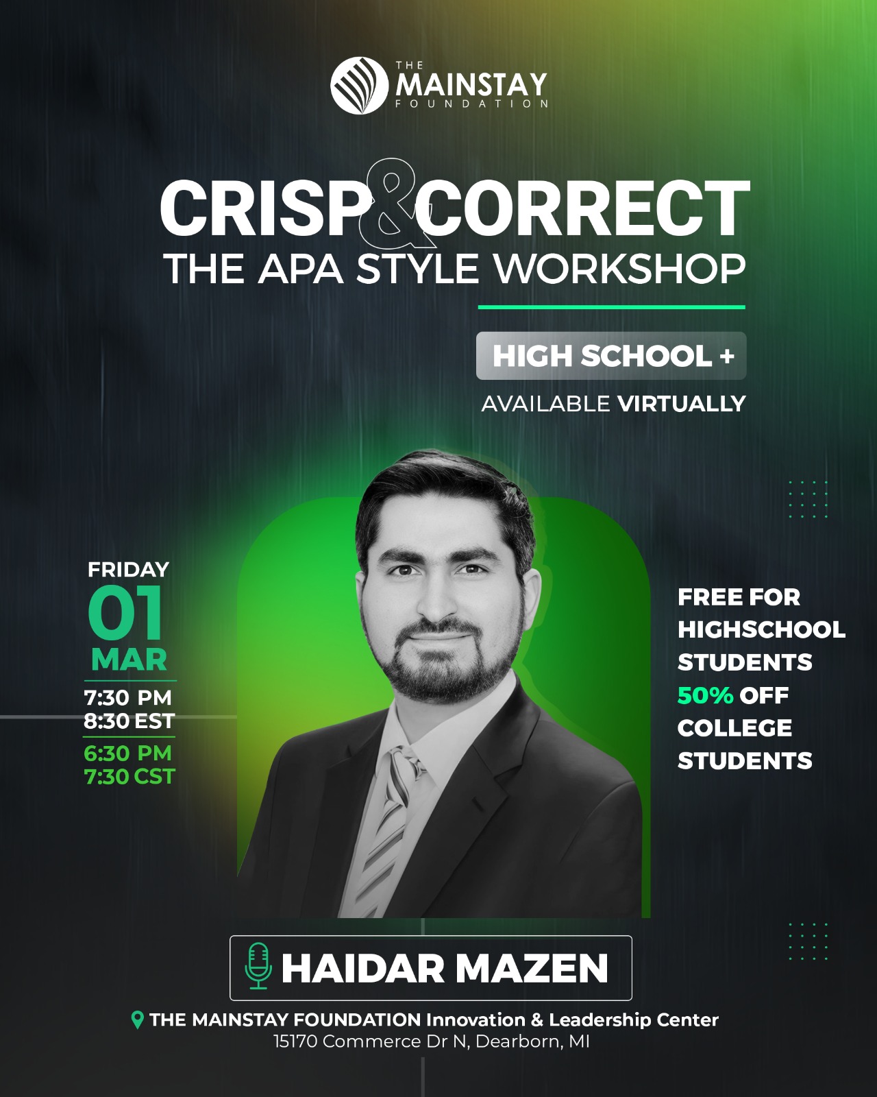 Crisp & Correct The APA Style The Mainstay Foundation