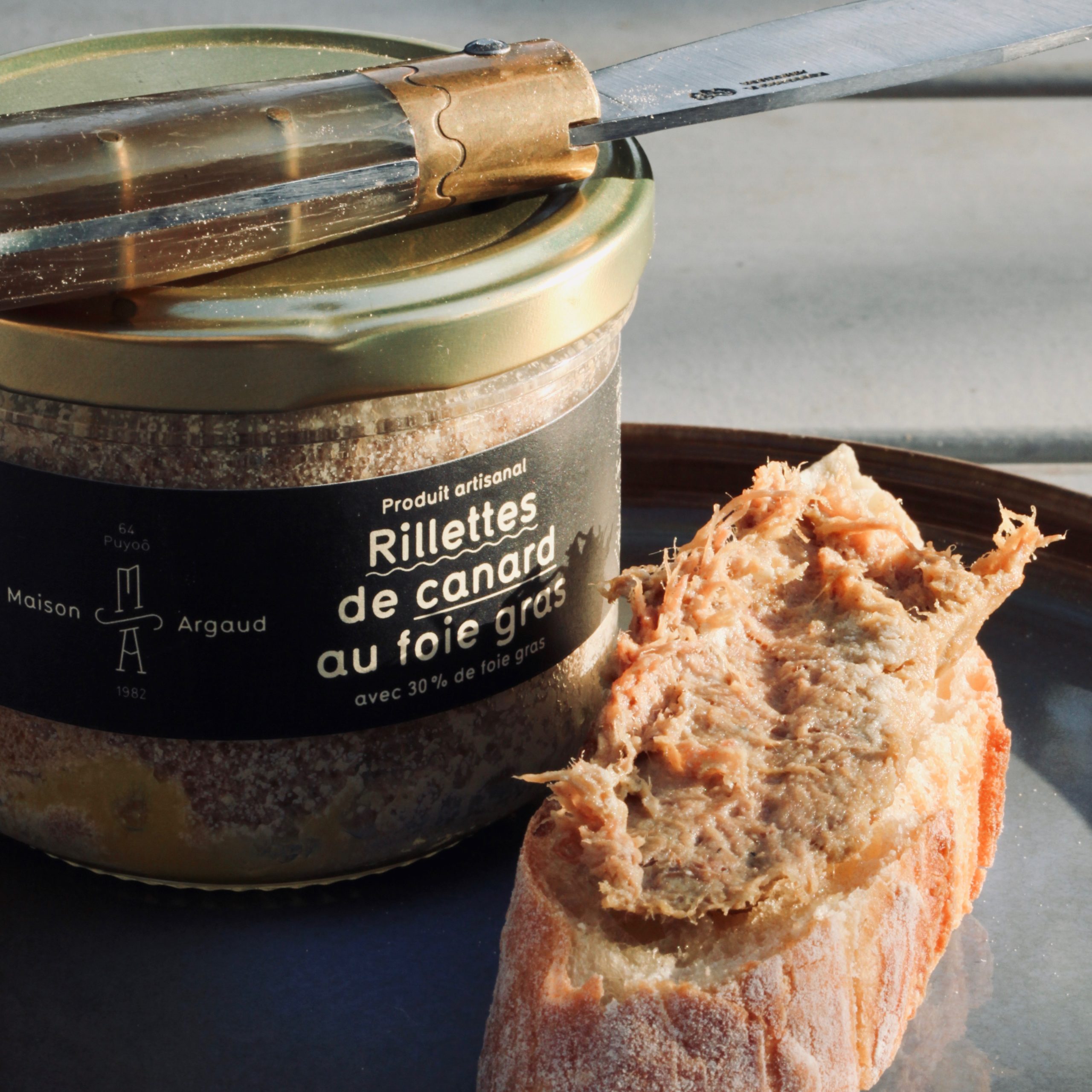 Rillettes de canard au foie gras avec 30 de foie gras Maison Argaud