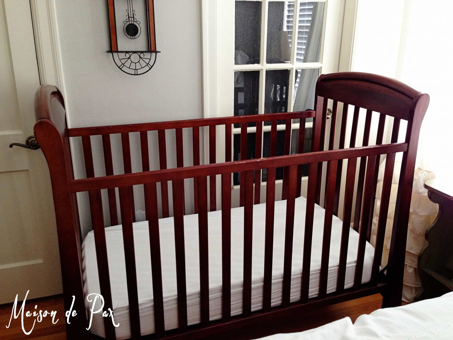 Gray Crib Makeover Maison de Pax