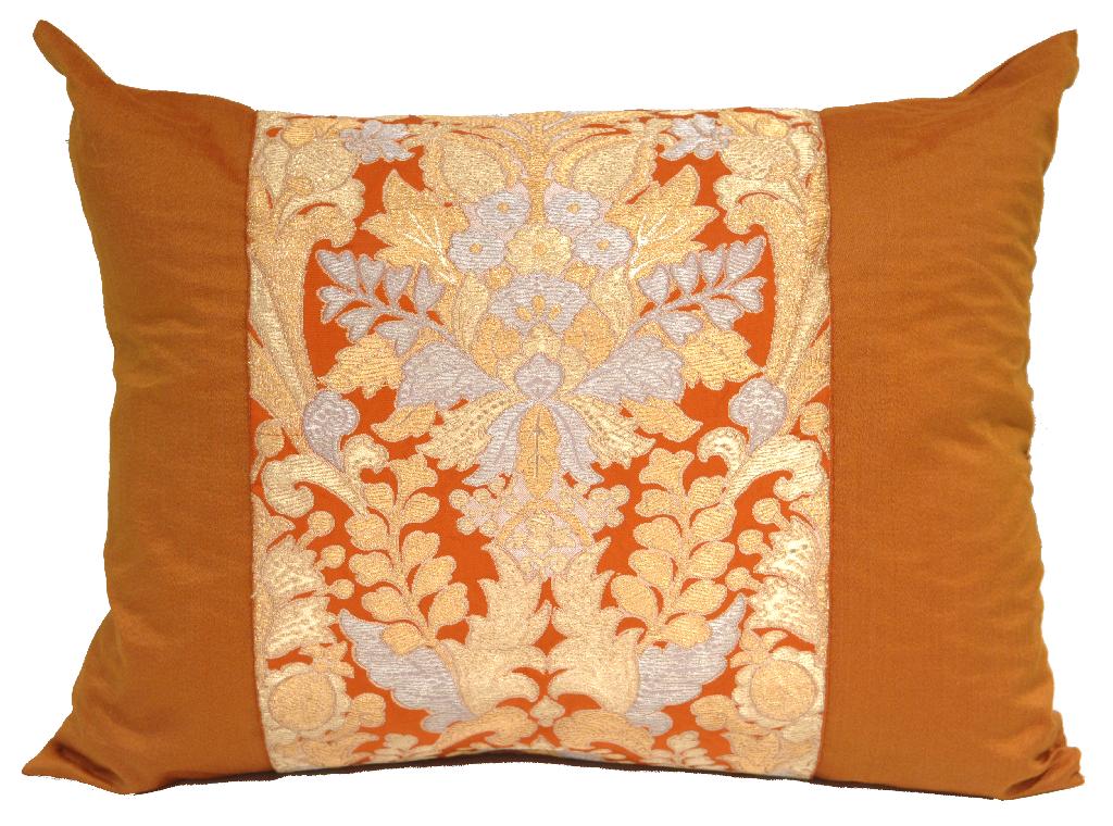Pair of orange pillows Maison Felice