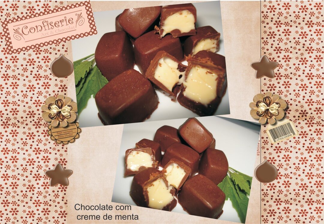 Bombom de Creme de Menta Mais Receitas Cozinhar é fácil