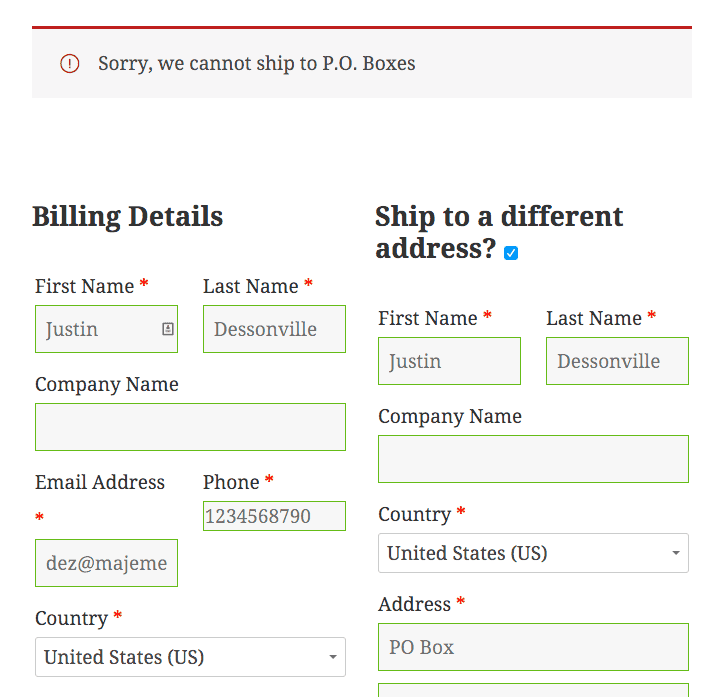 No PO Boxes Maje Media LLC