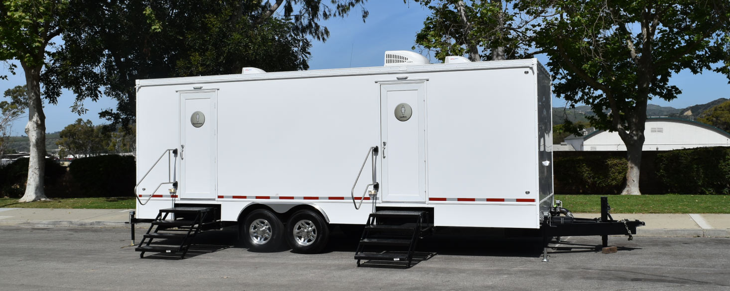 Portable 10Station VIP Restroom Trailer Rental