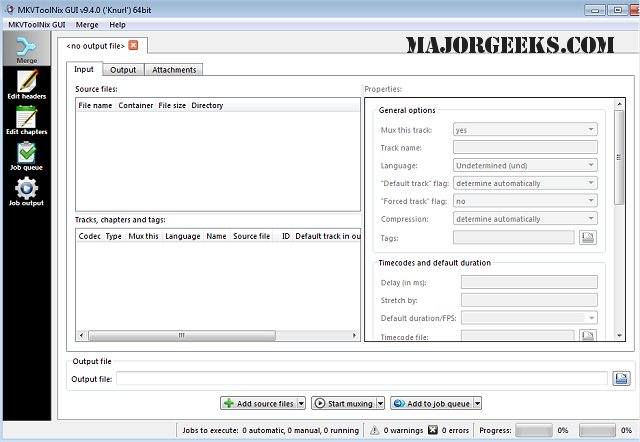 Download MKVToolnix 64Bit