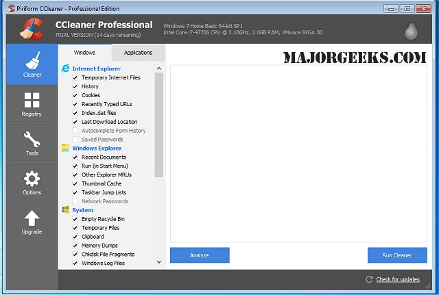 Download CCleaner Professional