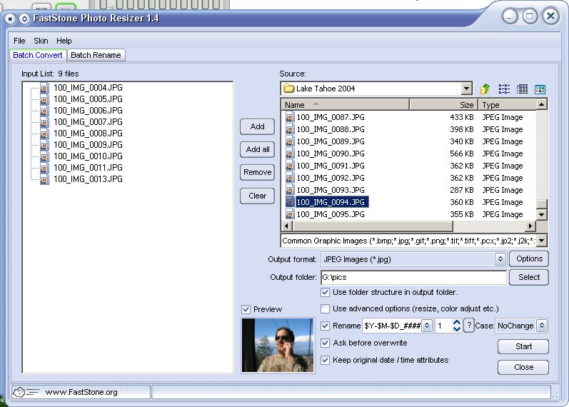 Download FastStone Photo Resizer