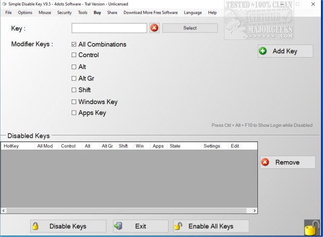 Download Simple Disable Key