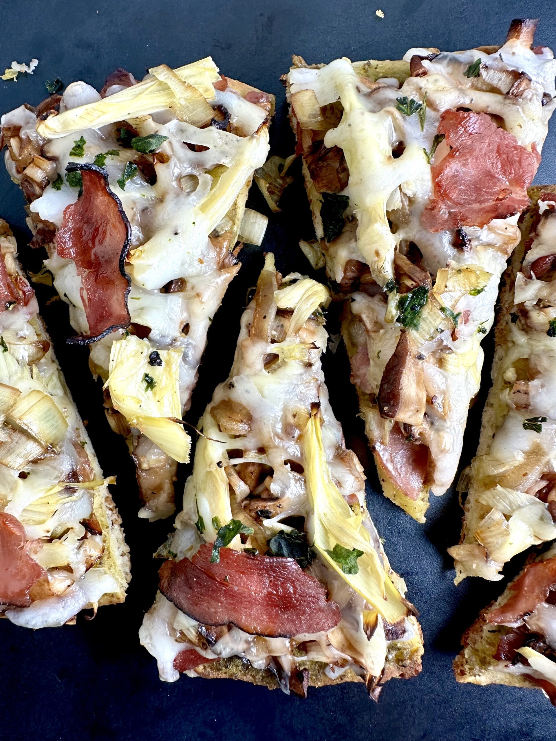 Pesto, Ham, & Artichoke Naan Pizza MAK and Her Cheese