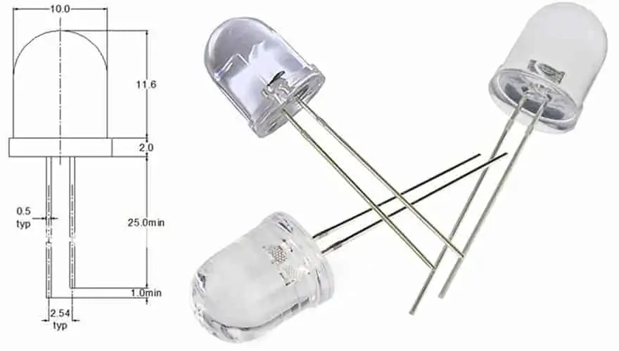 10mm Automatic Color Changing LED Super Easy To Use