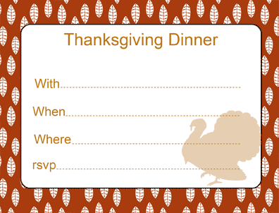 Free Printable Thanksgiving Invitations