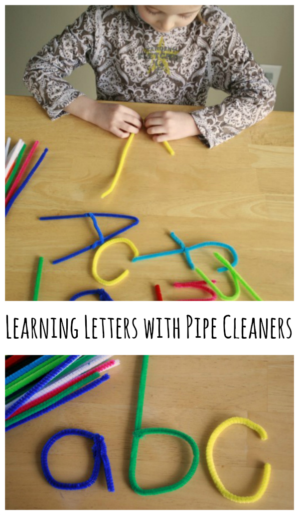 Learning Letters with Pipe Cleaners Make and Takes