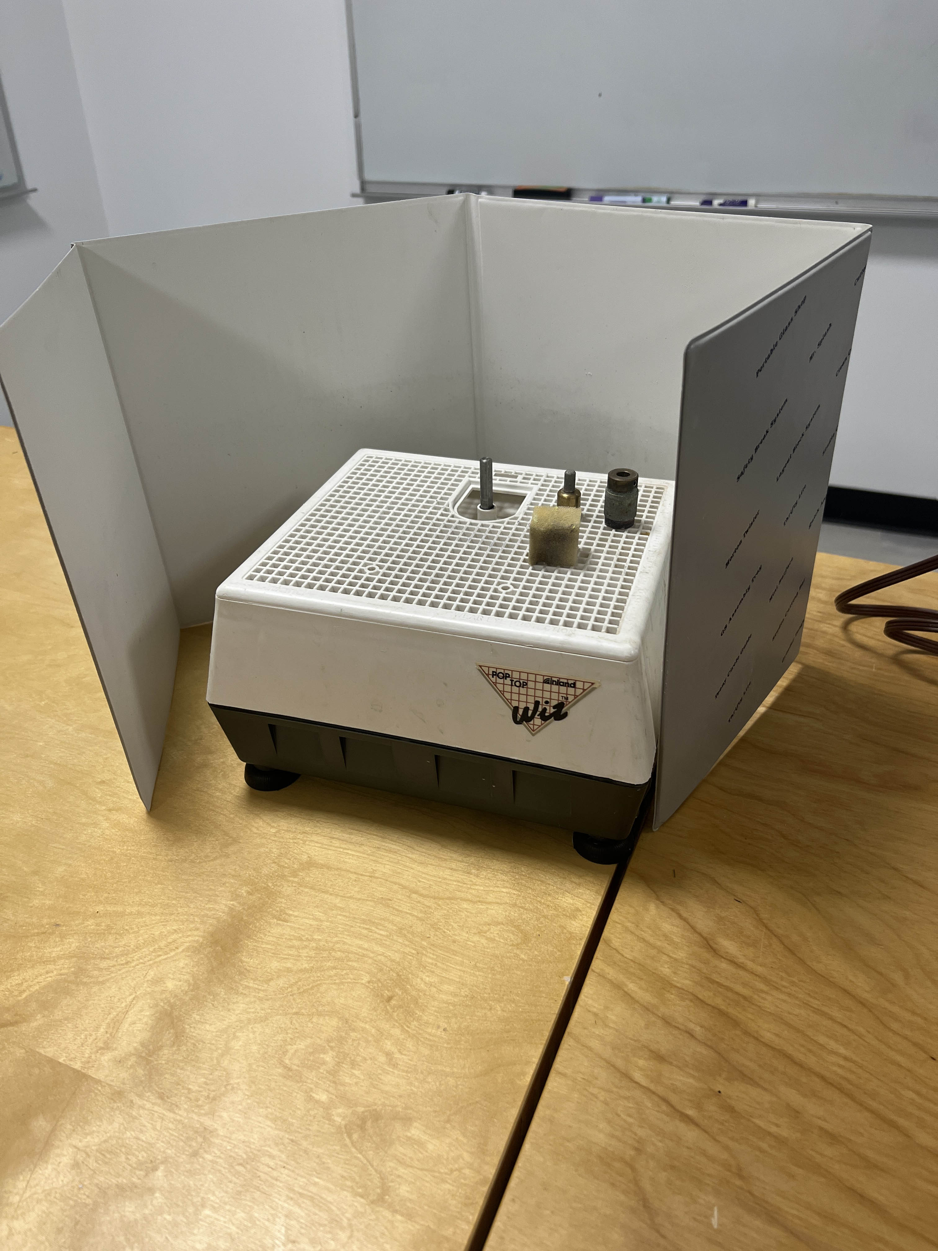 Inland Wiz Glass Grinder with Mr. Splash Shield MakeHaven