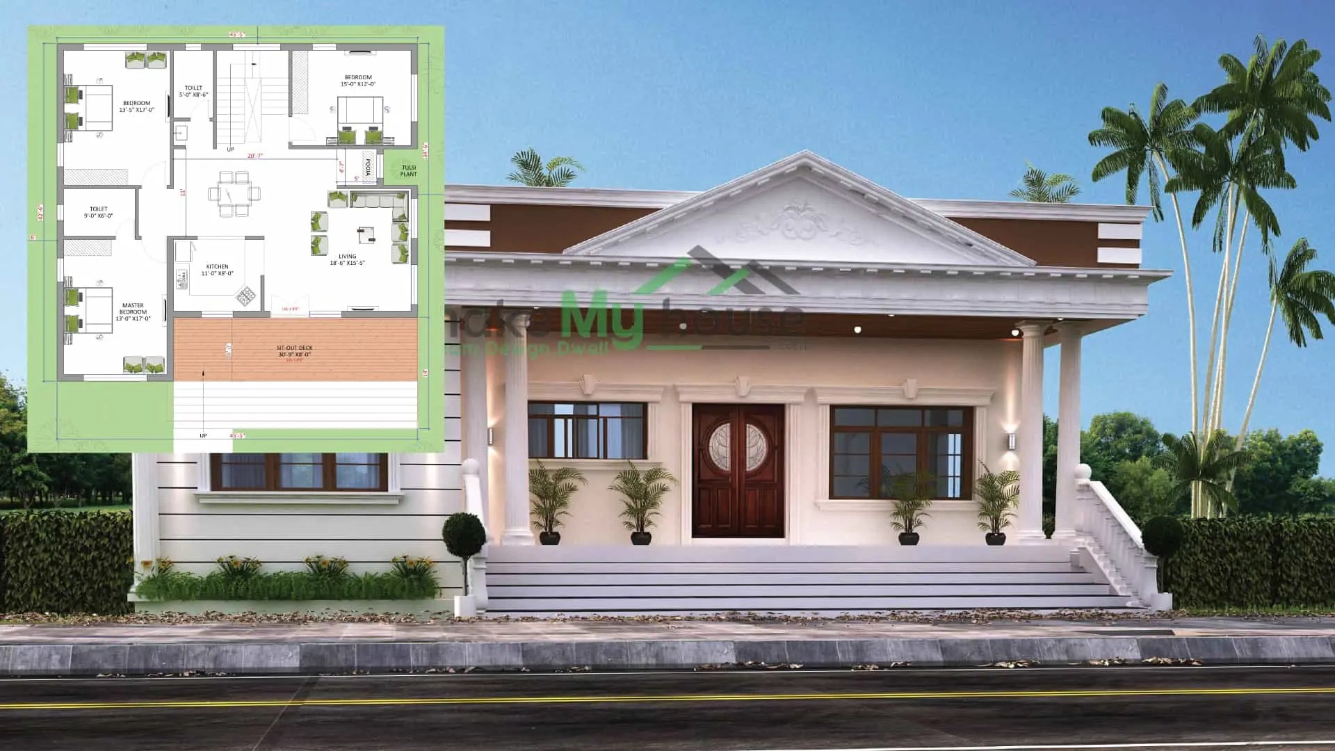 5 Outstanding Single Floor House Designs Floor Plans and Ideas