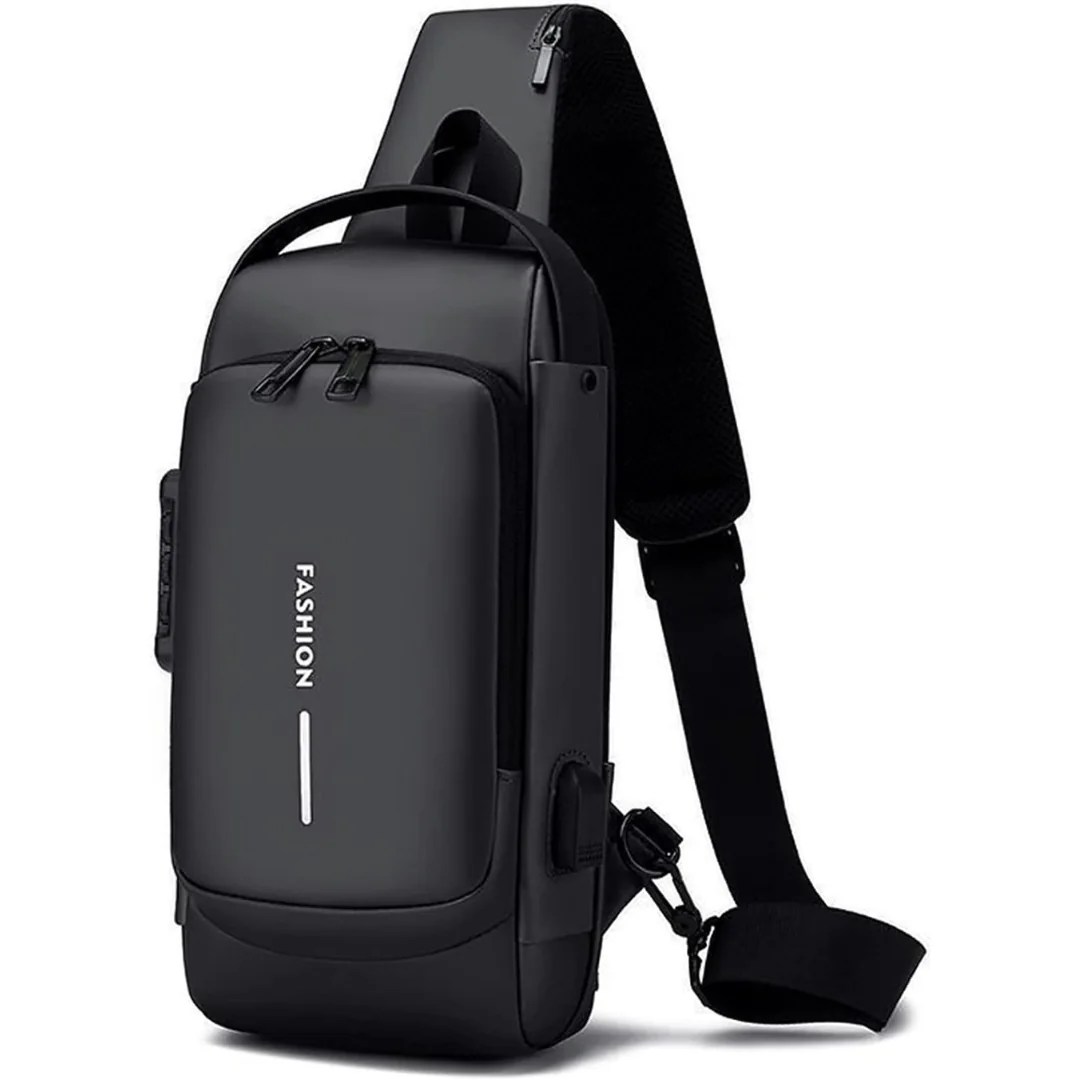 Sling Backpack USB AntiTheft Waterproof MakeoverIdea