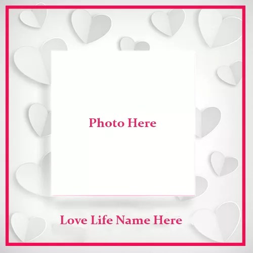 Love Photo Frame Couple With Name Editing Online