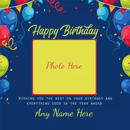 Free Photo Insert In Birthday Frames