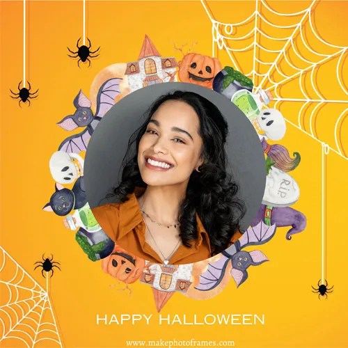 Trick or Treat Halloween photo Frames With Name