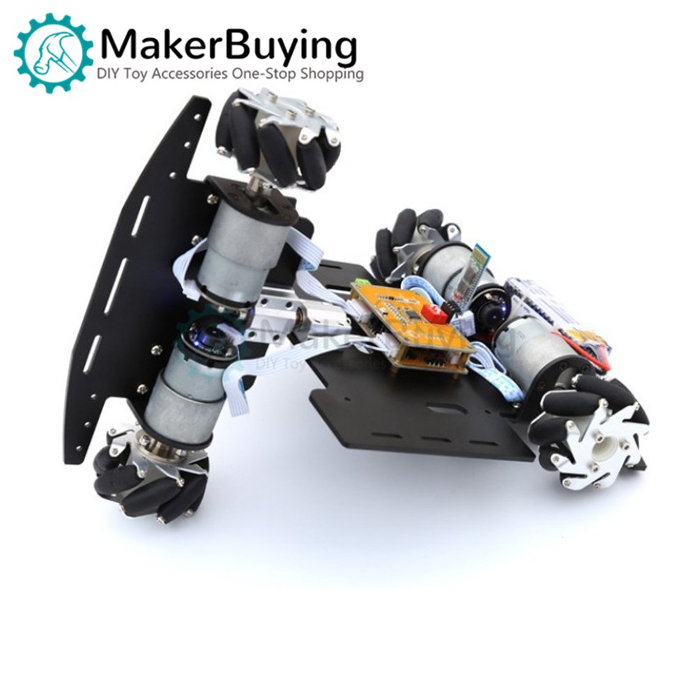 Mecanum Wheel Car Kit Omnidirectional Wheel Smart Car Metal Chassis