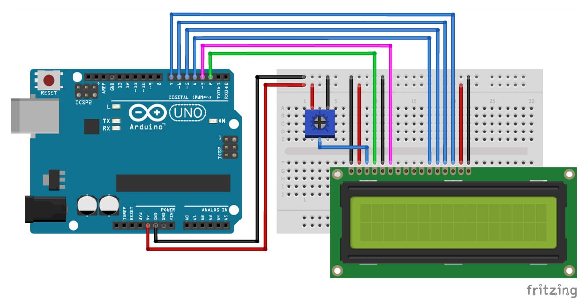 Lcd Schematic Diagram Arduino Code - Circuit Diagram