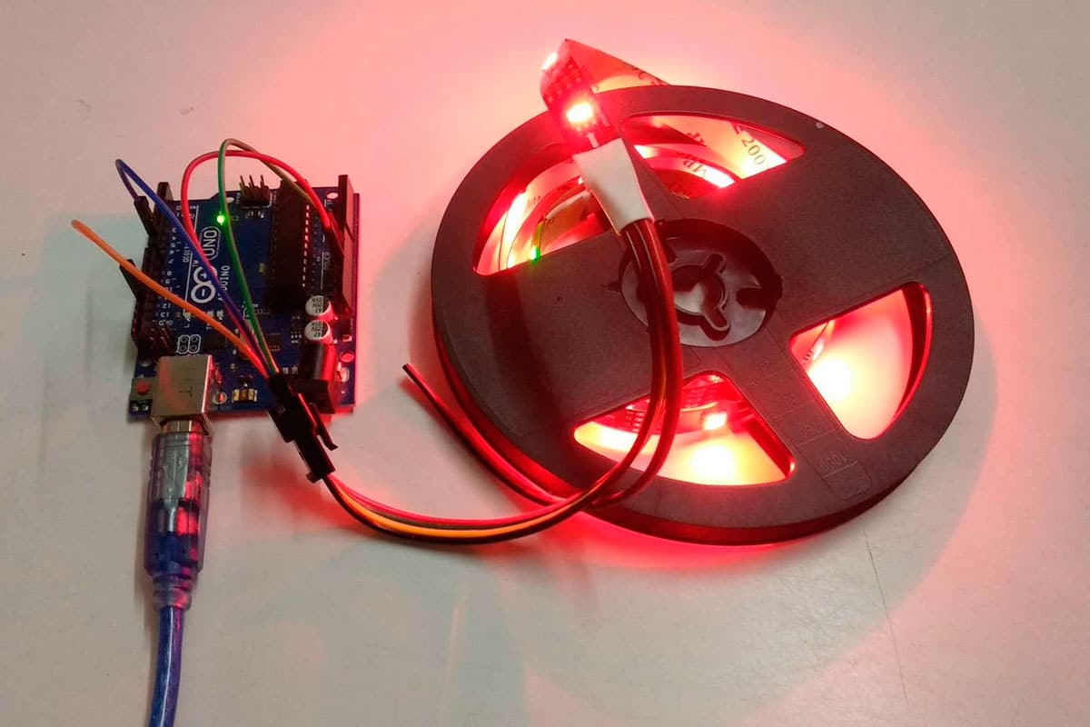 How To Control WS2812B Individually Addressable LEDs using Arduino