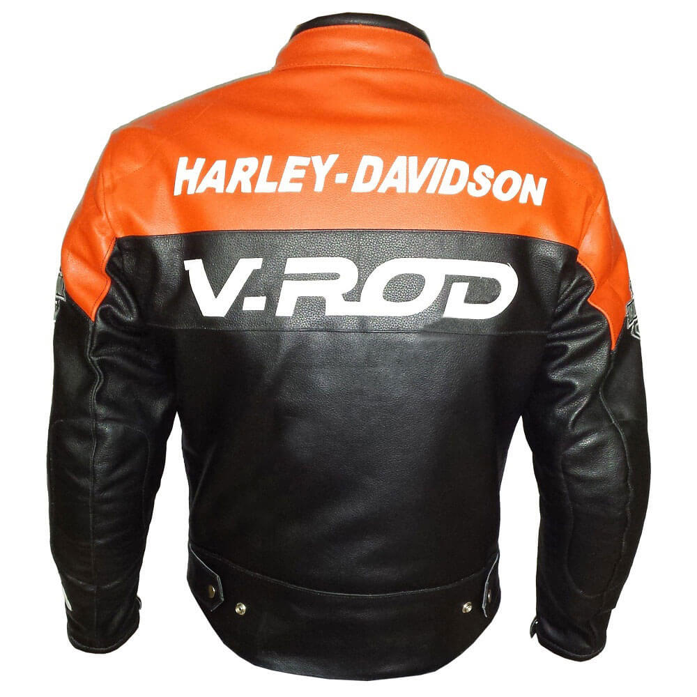 Harley Davidson V Rod Motorcycle Racing Leather Jacket Maker of Jacket