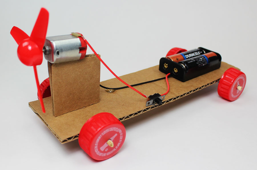 Make a Simple Electric Propeller Car | STEAM / Science Project