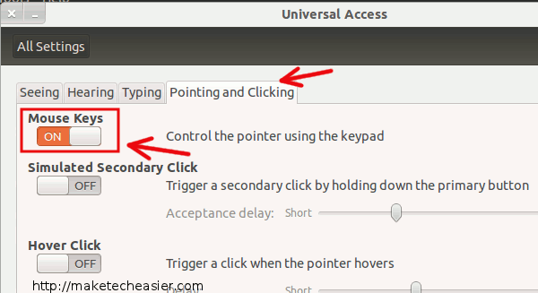 How to Simulate Left Mouse Click With Keyboard Shortcut in Ubuntu