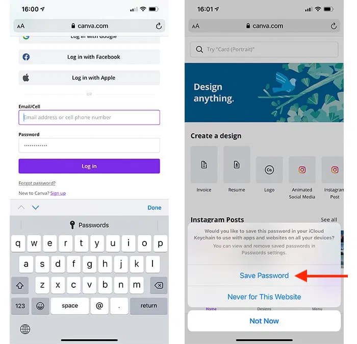 How to Make Mobile Safari Save Your Passwords on iOS Make Tech Easier