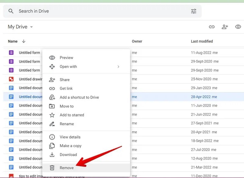 How to Delete Files from Google Drive on Mobile and PC Make Tech Easier