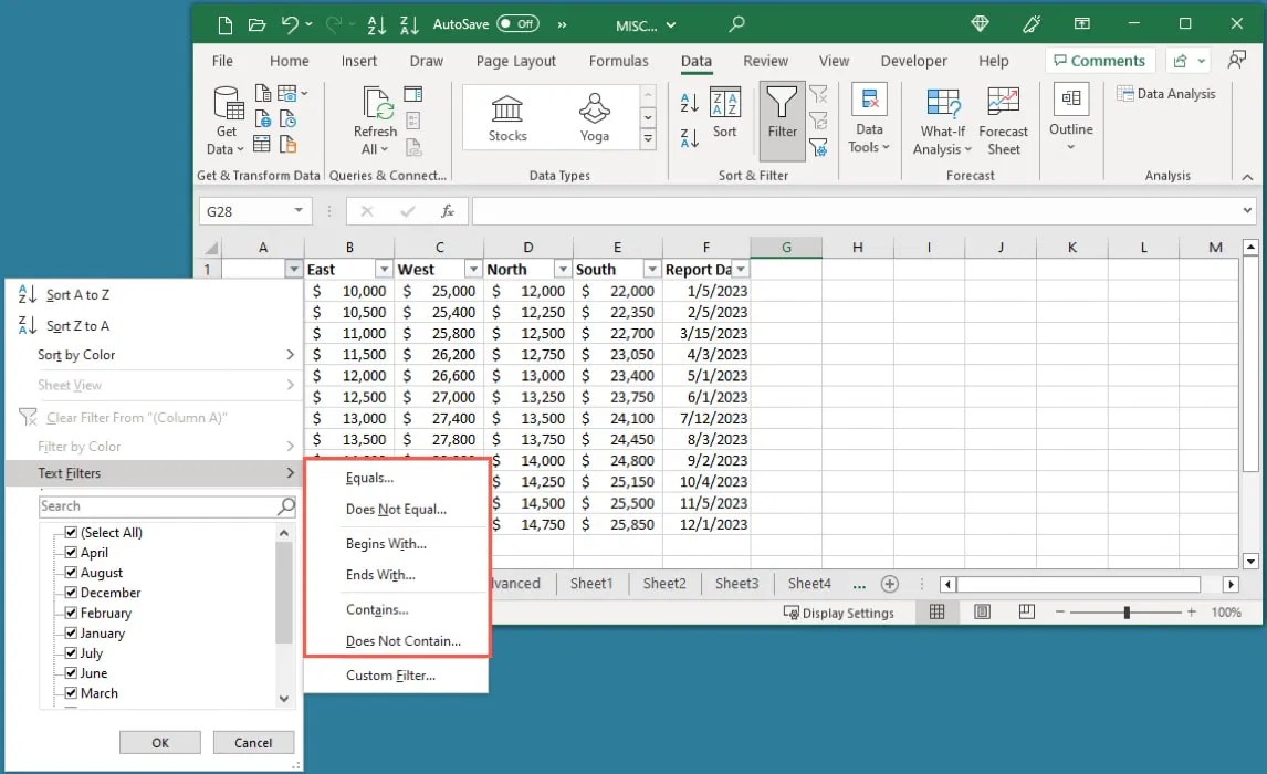 How to Use Filters in Microsoft Excel Make Tech Easier