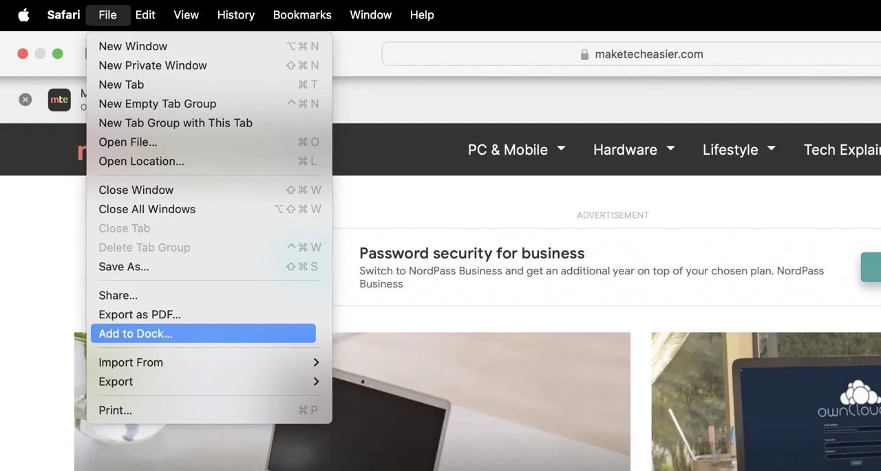 How to Make an App from a  Page on Safari Make Tech Easier