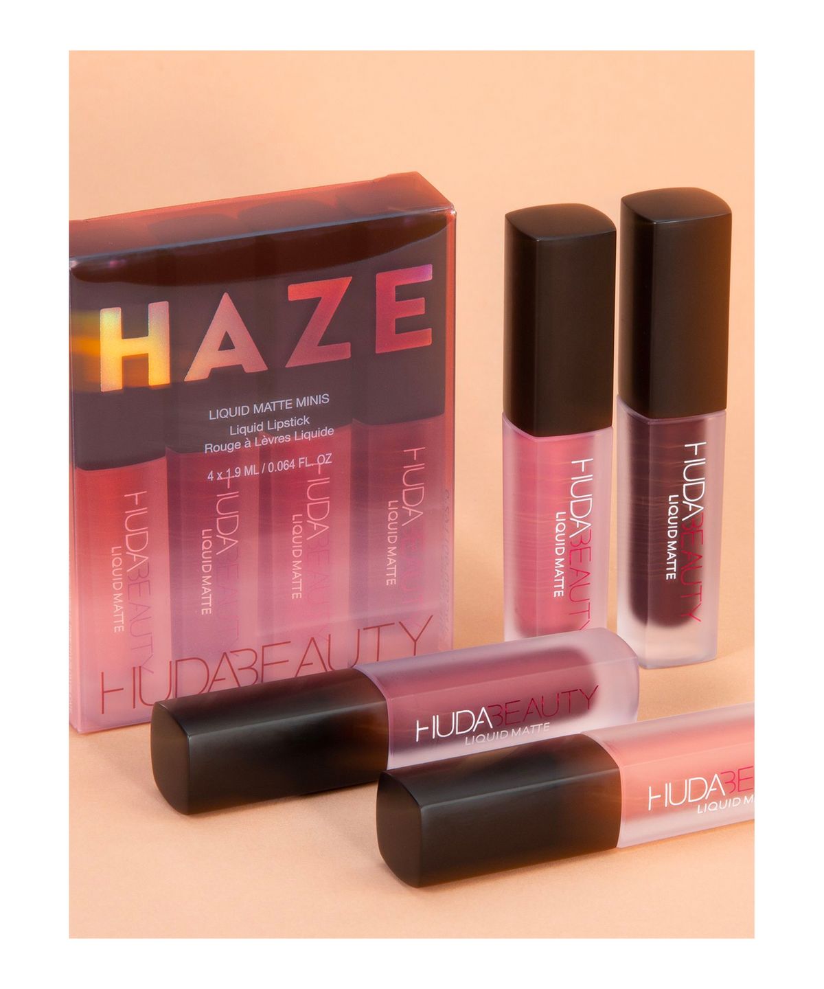 Huda Beauty Haze Mini Liquid Matte Kit 4 Piece Mini Set