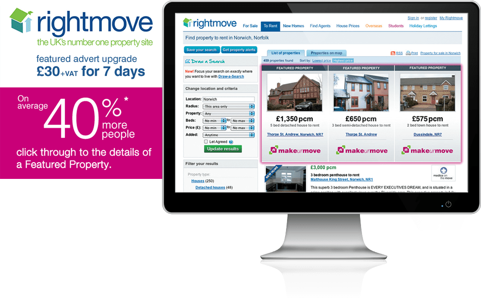 Rightmove showcase for £30