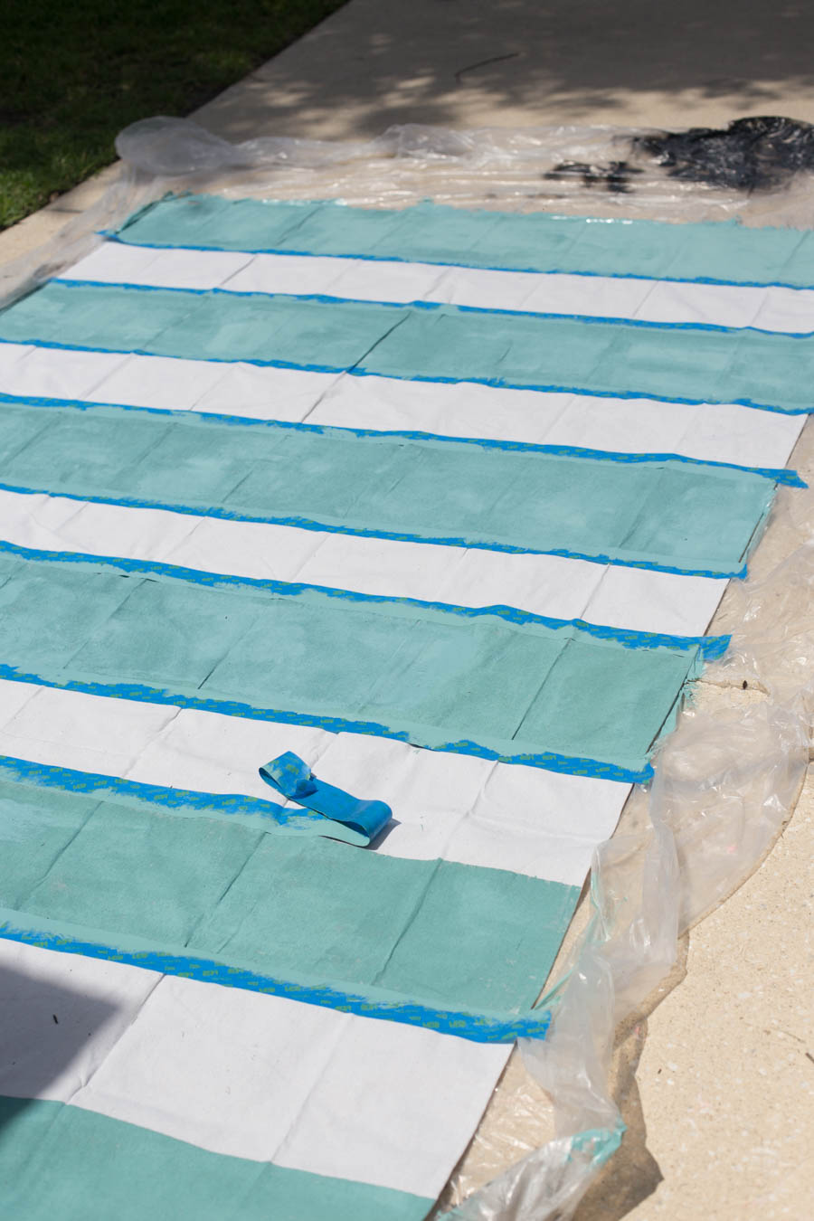 Painted Rug From A Drop Cloth