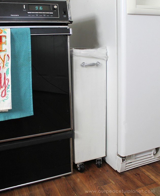 How to Hide a Kitchen Trash Can Trash Can Storage Ideas