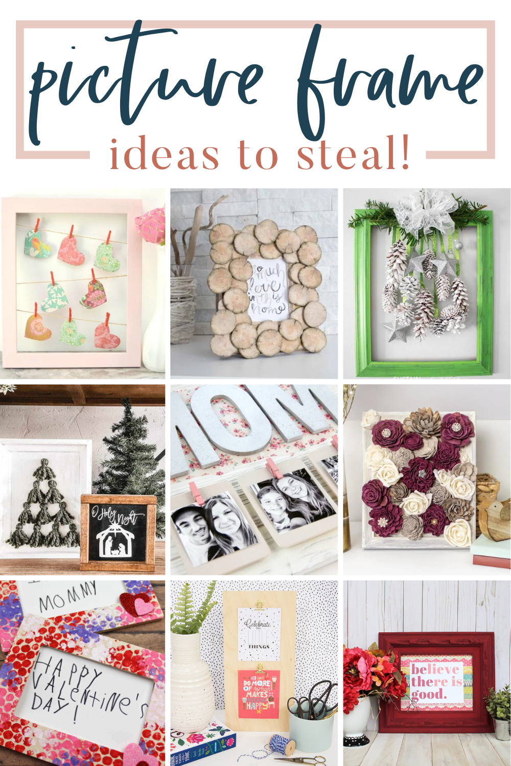 40+ Cute Photo Frame Craft Ideas Making Joy and Pretty Things