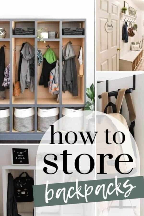 How To Store Backpacks 27 Great Ideas to Get Organized Making Manzanita