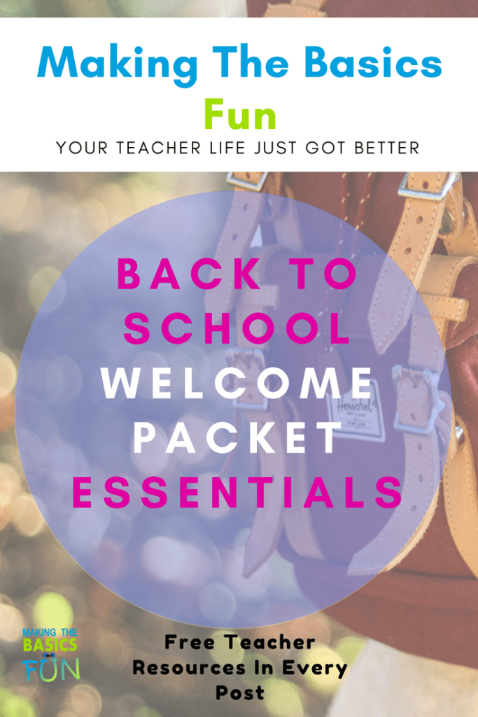 Welcome Back Packet 2019 2020