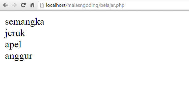 Belajar PHP Part 12 : Mengenal Array Pada PHP - Malas Ngoding