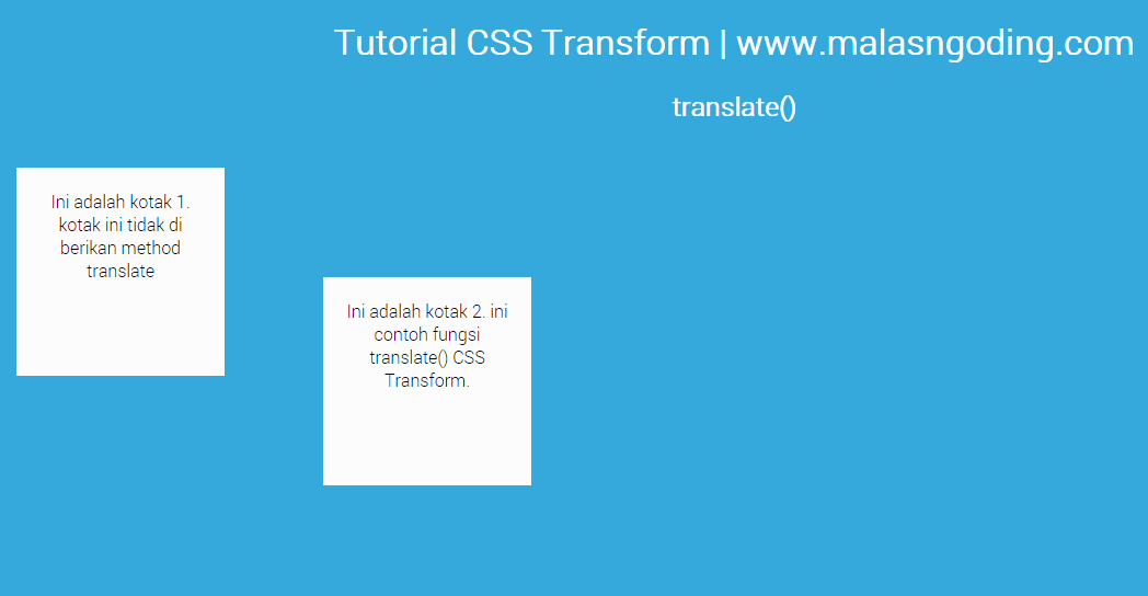 Belajar CSS3 Transform (translate,scale,skew,rotate,matrix)