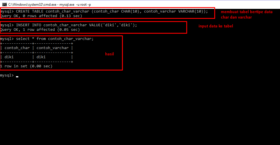 Tutorial MySQL Part 7 Tipe Data String atau Huruf MySQL Malas Ngoding