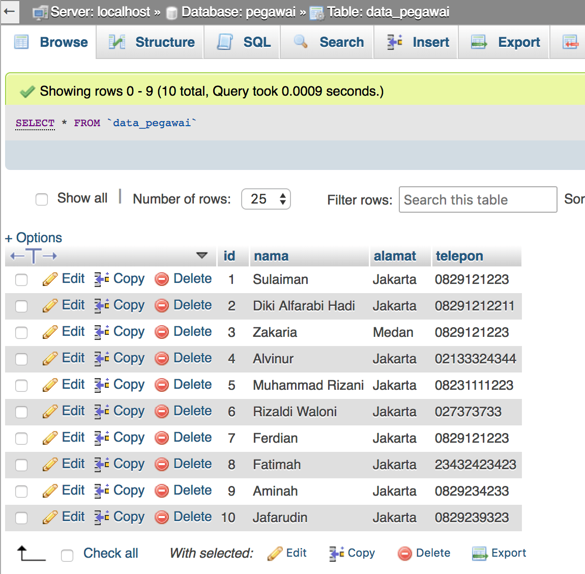 Export Data Ke Excel Dari Database Dengan PHP dan MySQLi Malas Ngoding