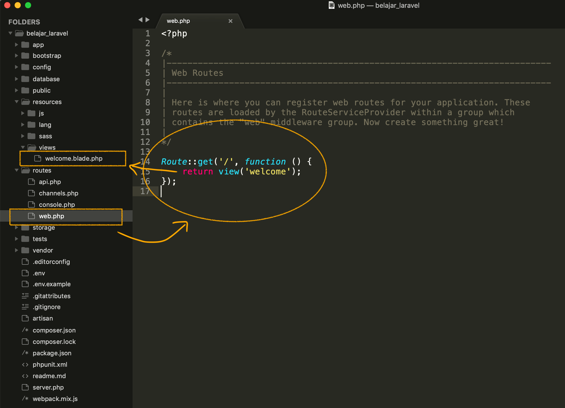 Laravel Basic Tutorial Database Model Routing Layouts