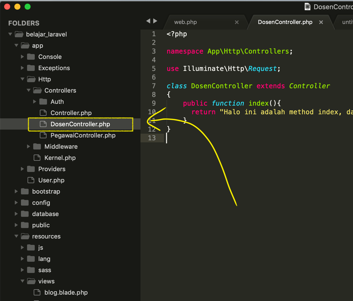 Tutorial Laravel 4 Passing Data Controller Ke View Laravel Malas