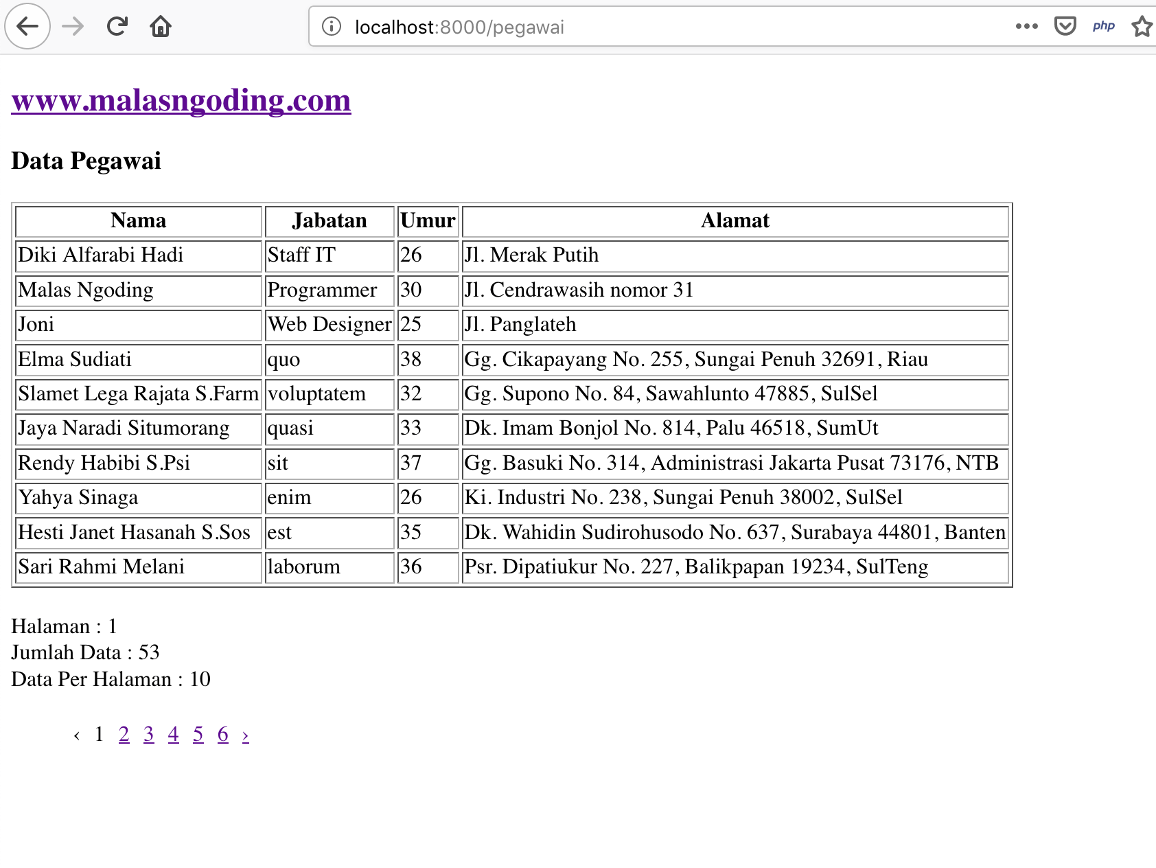 Cara Membuat Nomor Otomatis Di Laravel Seputar Nomor