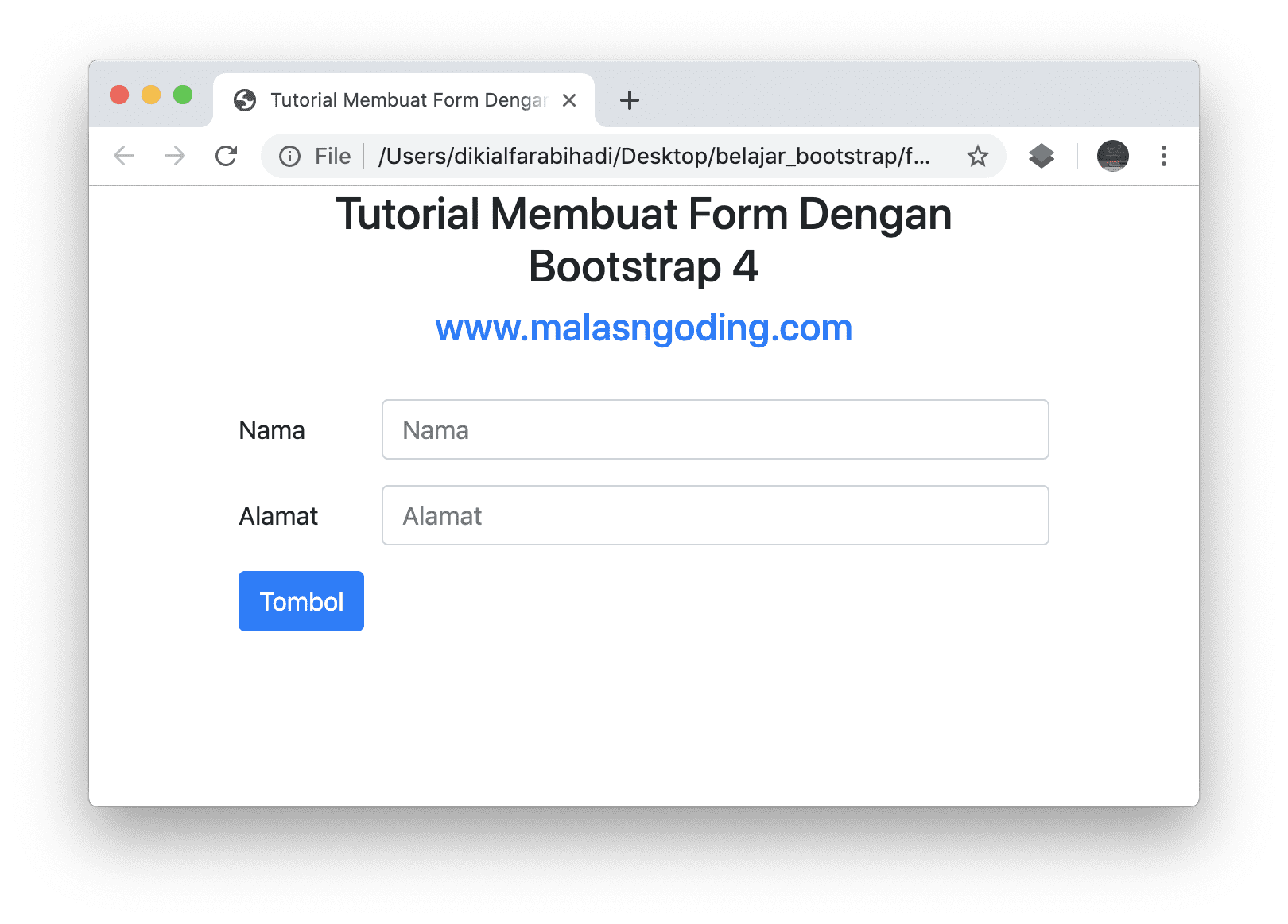 Bootstrap 4 20 Form Bootstrap 4 Malas Ngoding