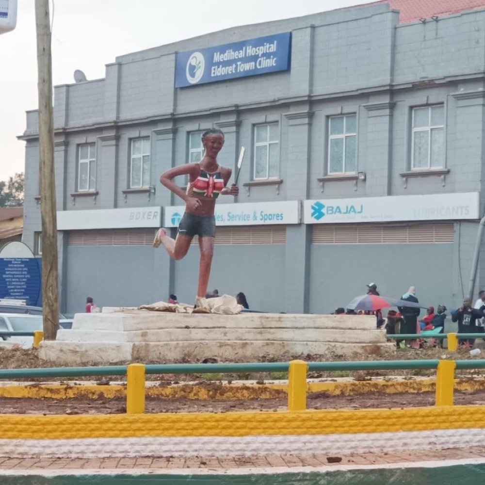 Kenyans mock ‘hideous’ statue of Olympic star Kipyegon, as crude figure