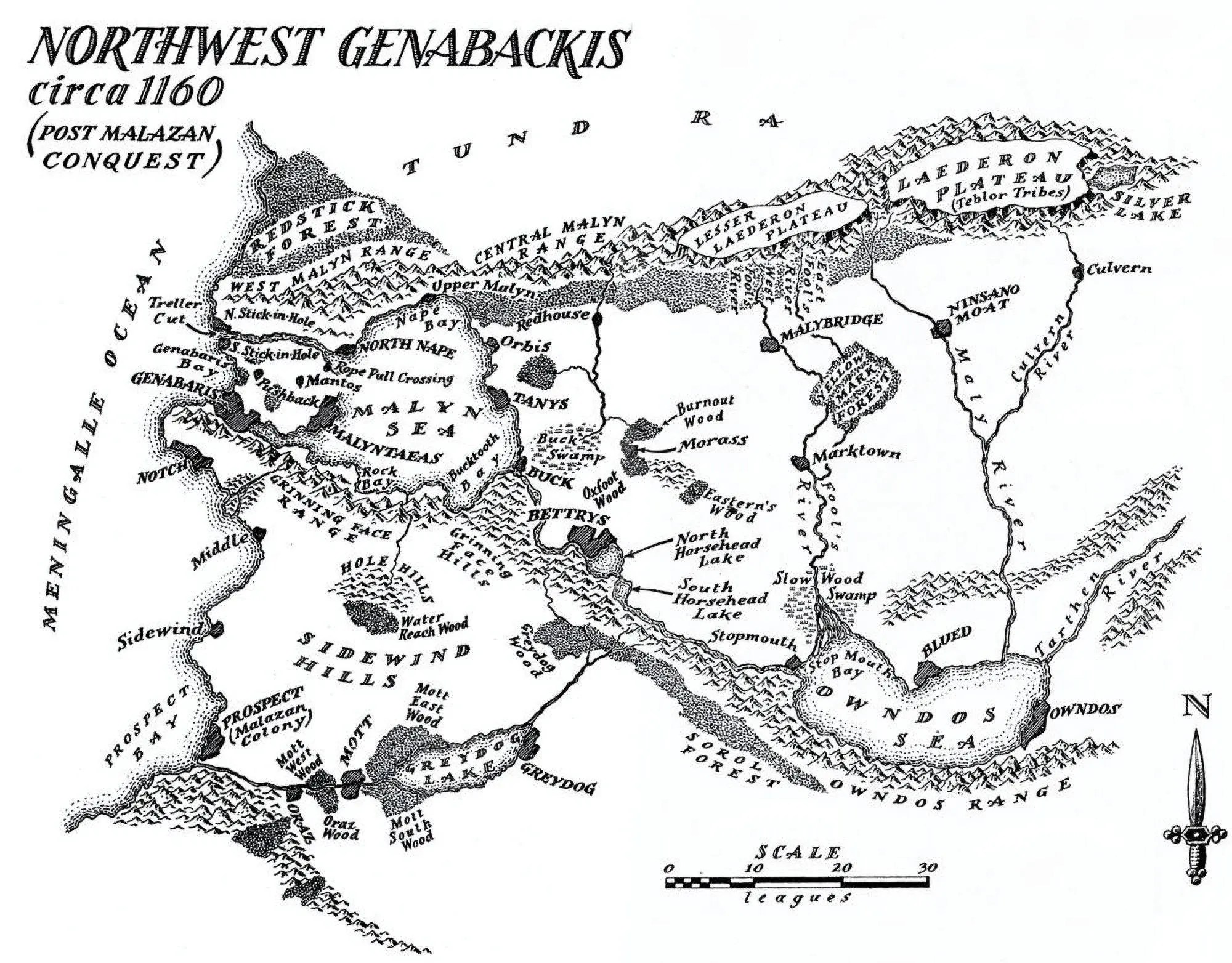 Northwest Genabackis Malazan Maps