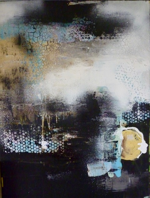 Just Black 60 X 80cm Acryl Mischtechnik Malerei Von Erika Amey Friedrich