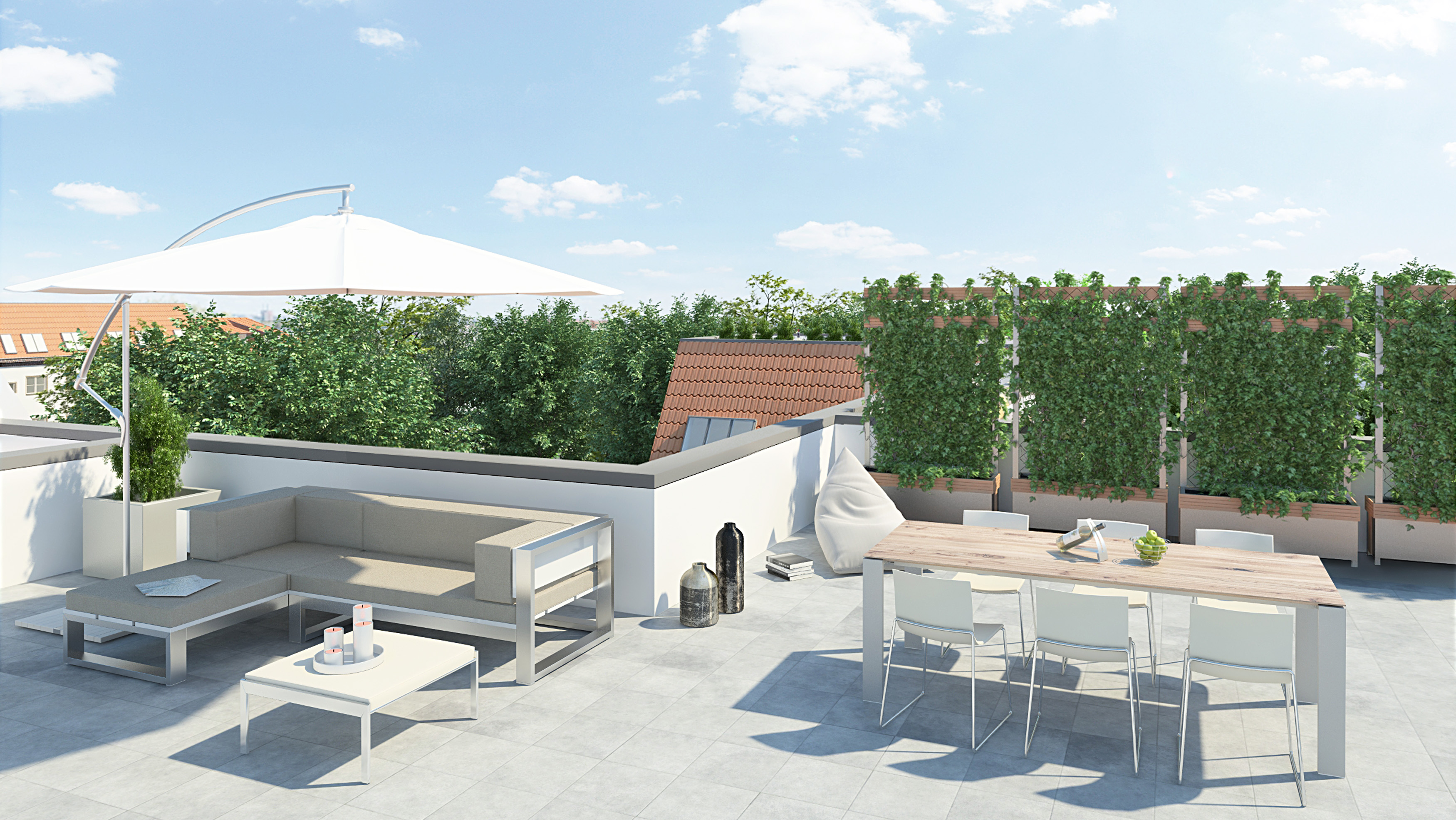 Dachterrasse Willkommen bei Maletz & Hoffstedde